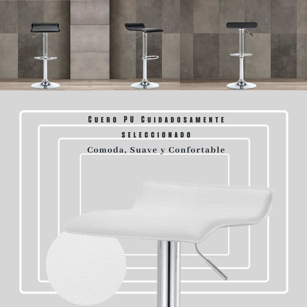 Silla de Barra Ambar Blanco