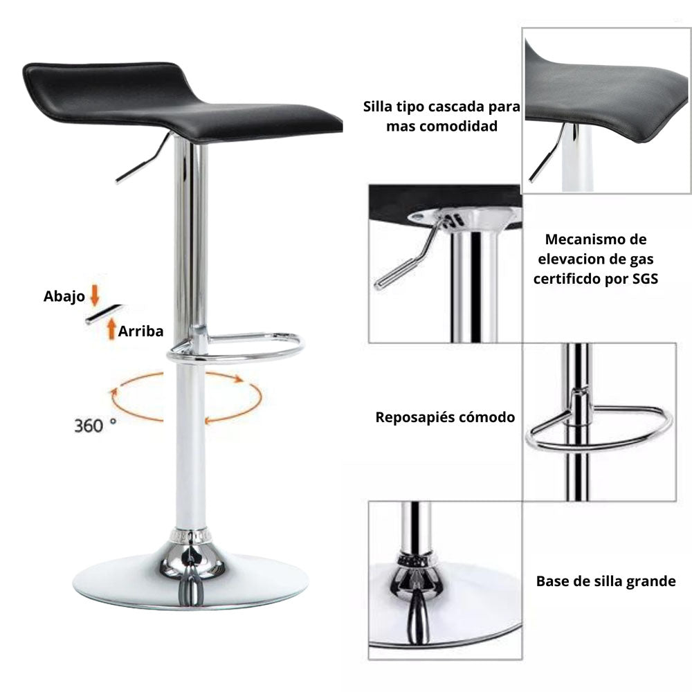 Silla de Barra Ambar Negro