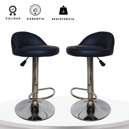 Set x2 Silla de Barra Frizz Negro