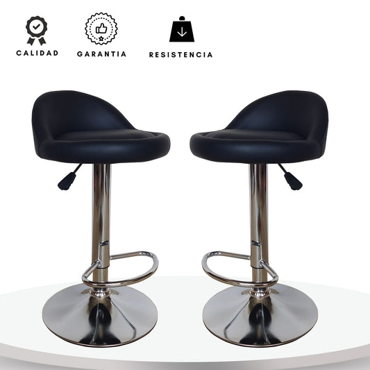 Set x2 Silla de Barra Frizz Negro