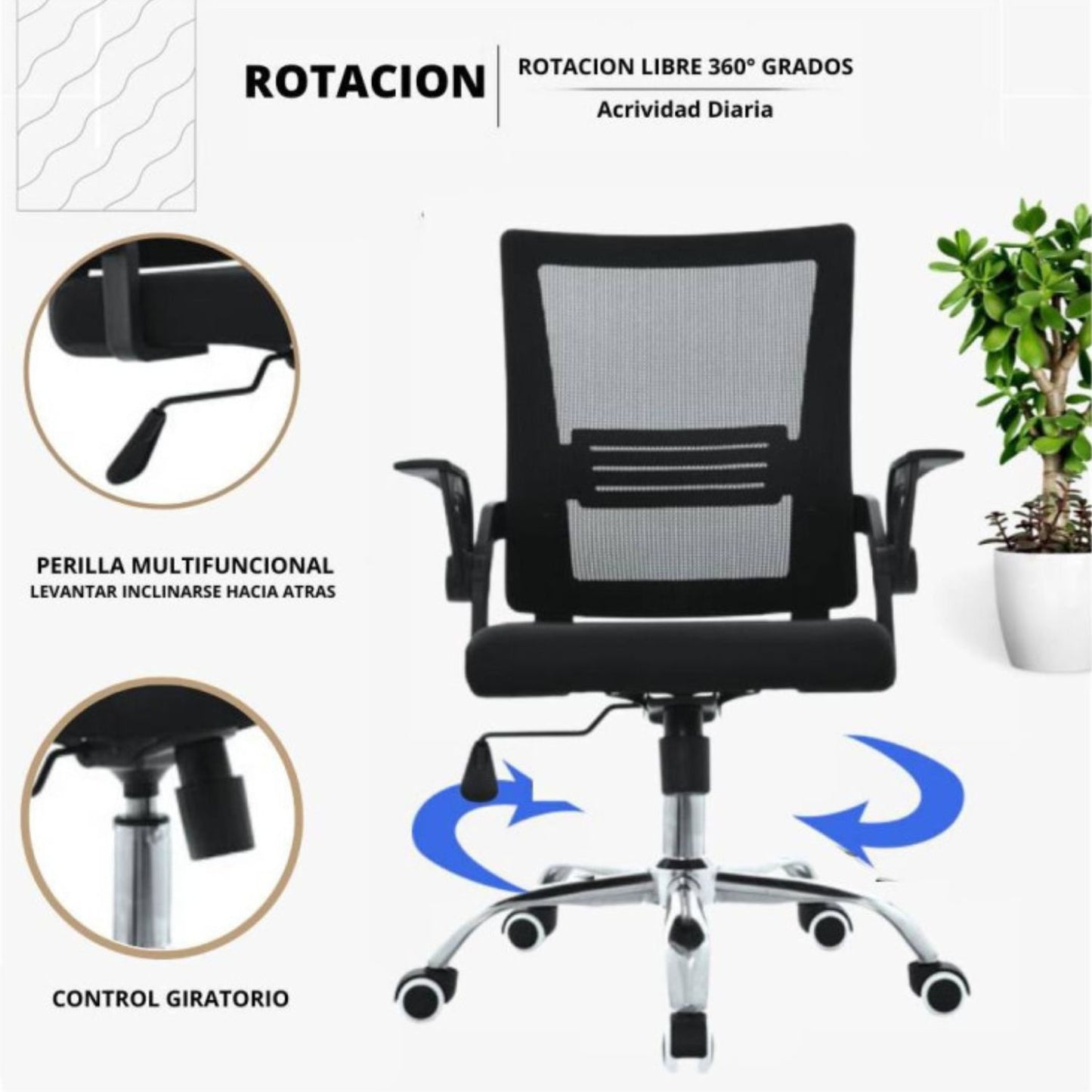 Silla De Oficina Gerente Nuke Negro