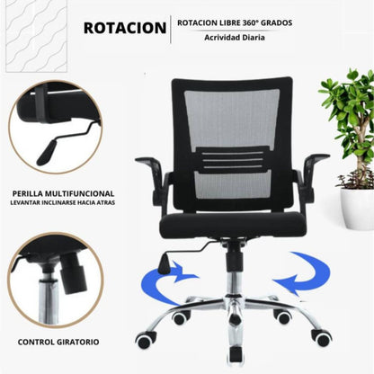 Silla De Oficina Gerente Nuke Negro