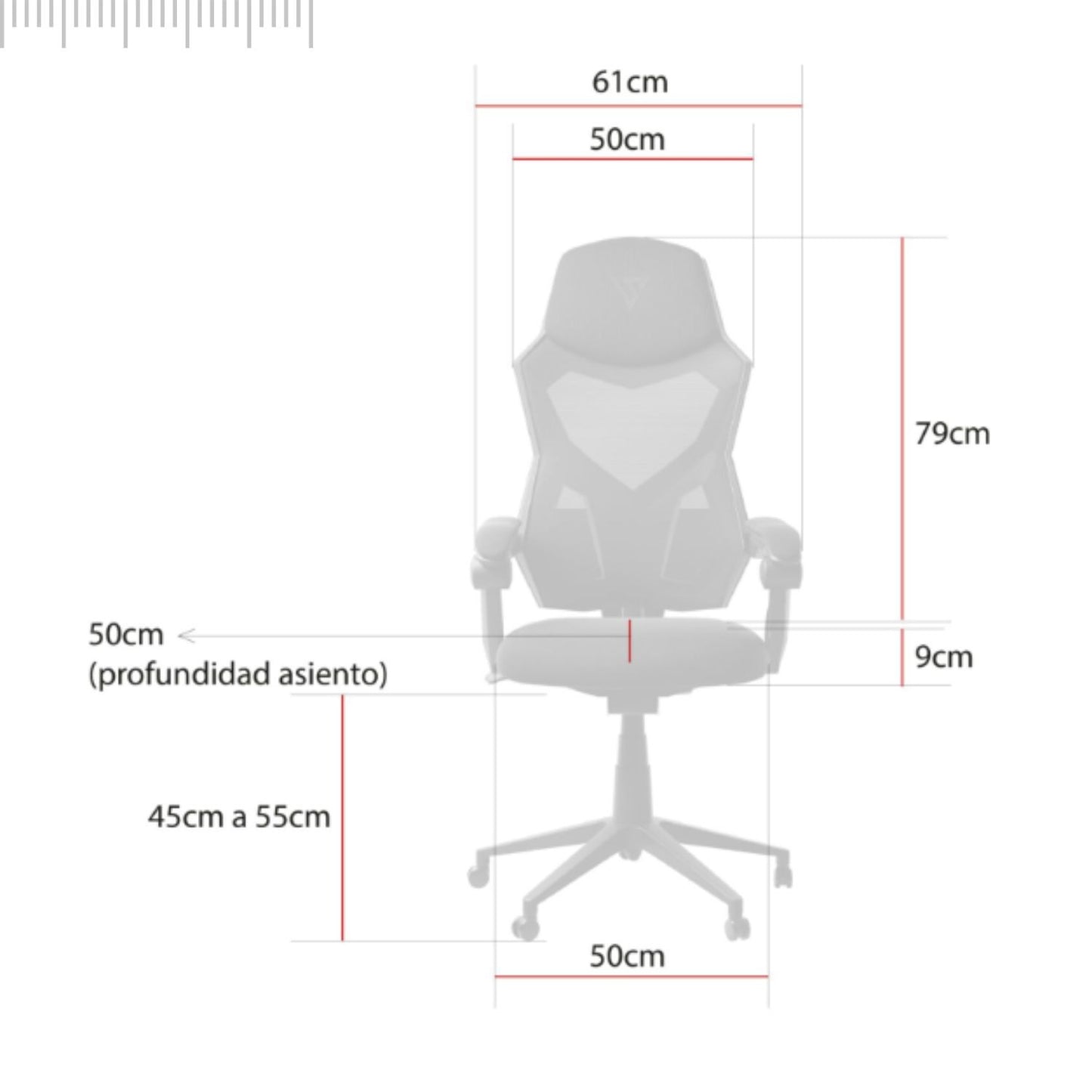 Silla Gamer Vortex Negro