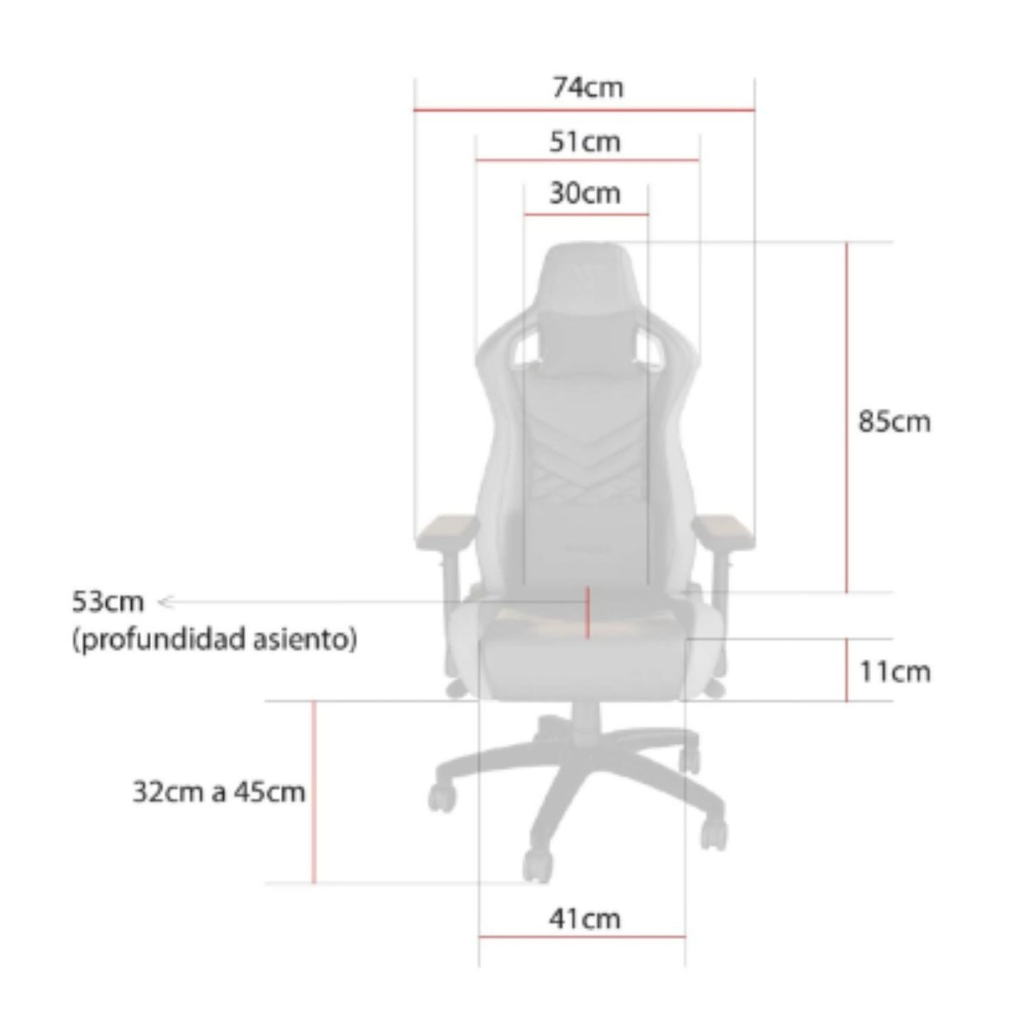 Silla Gamer Apex Negro