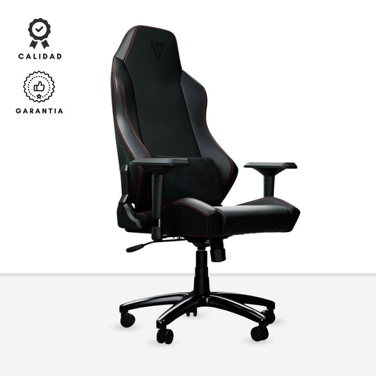 Silla Gamer Sitter Negro Fibra