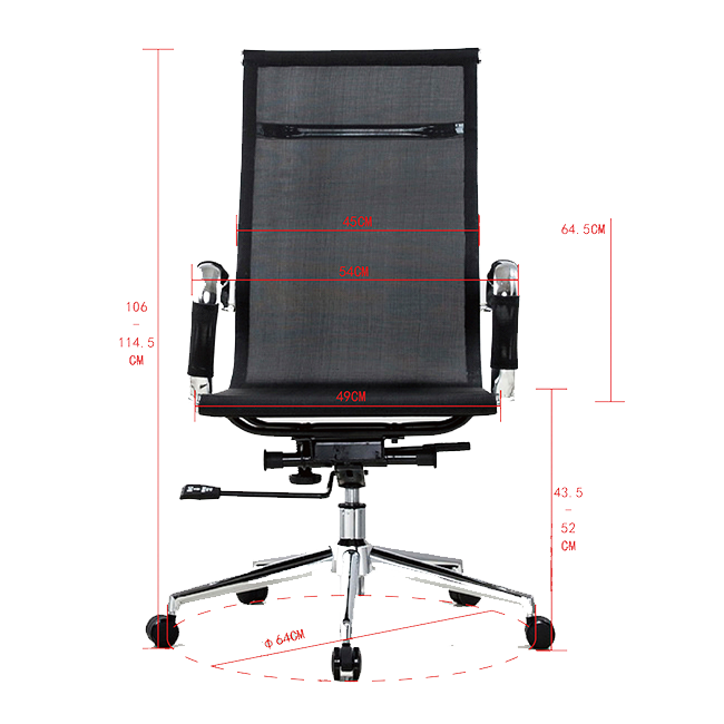 Silla De Oficina Elegan Bice Negro