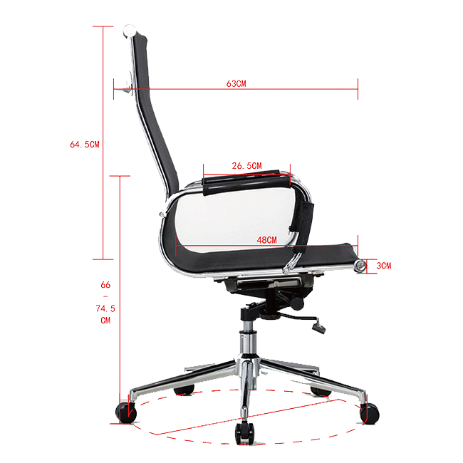 Silla De Oficina Elegan Bice Negro