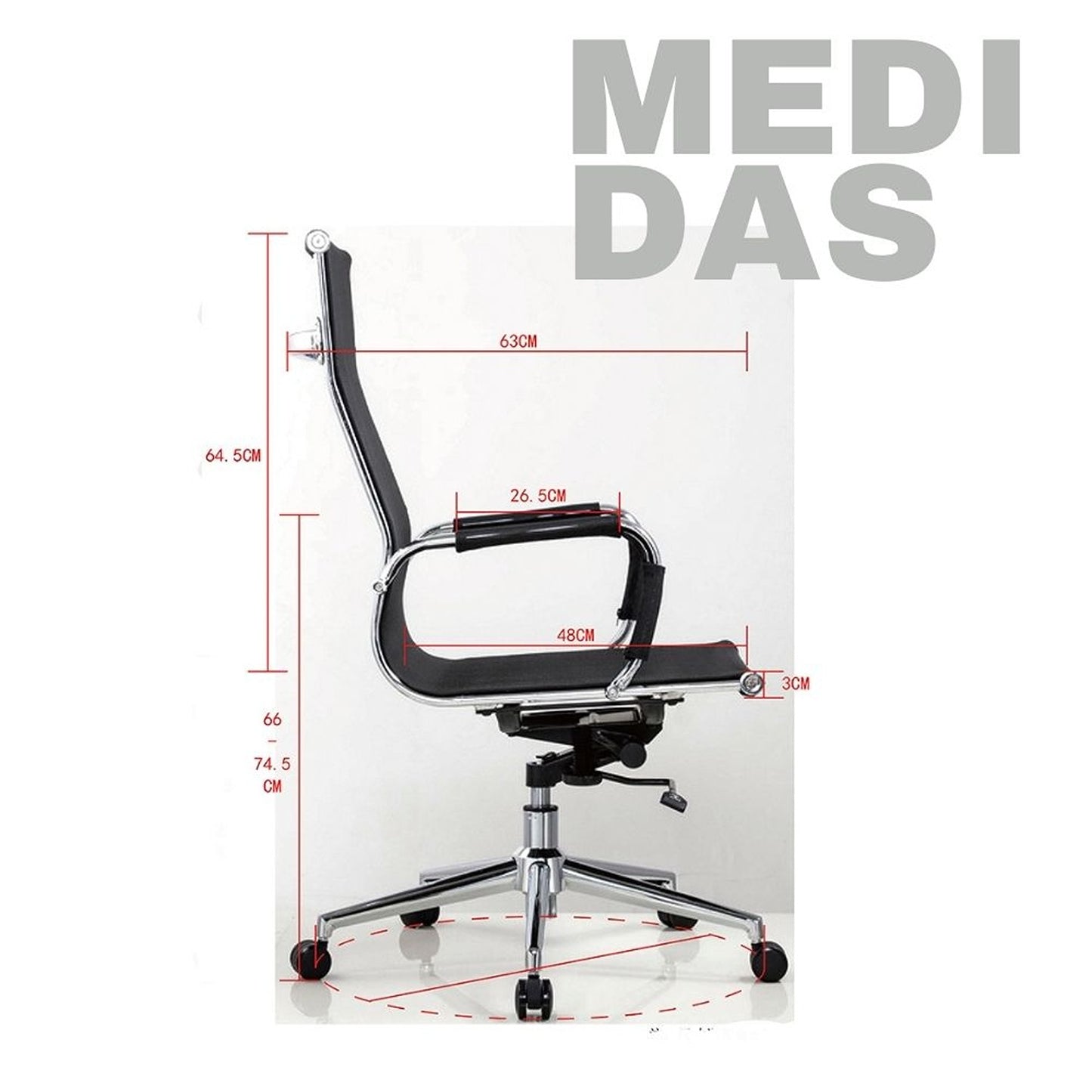 Silla De Oficina Presidente Negro