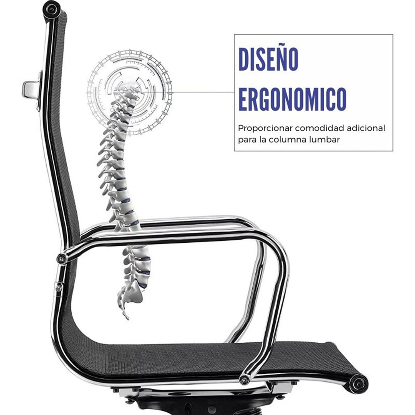 Silla De Oficina Presidente Negro