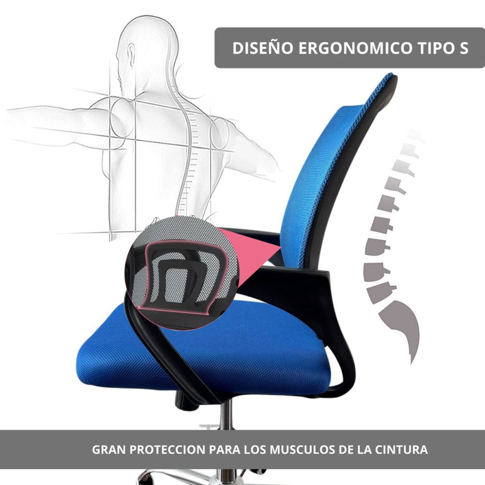 Silla De Oficina Colors Azul
