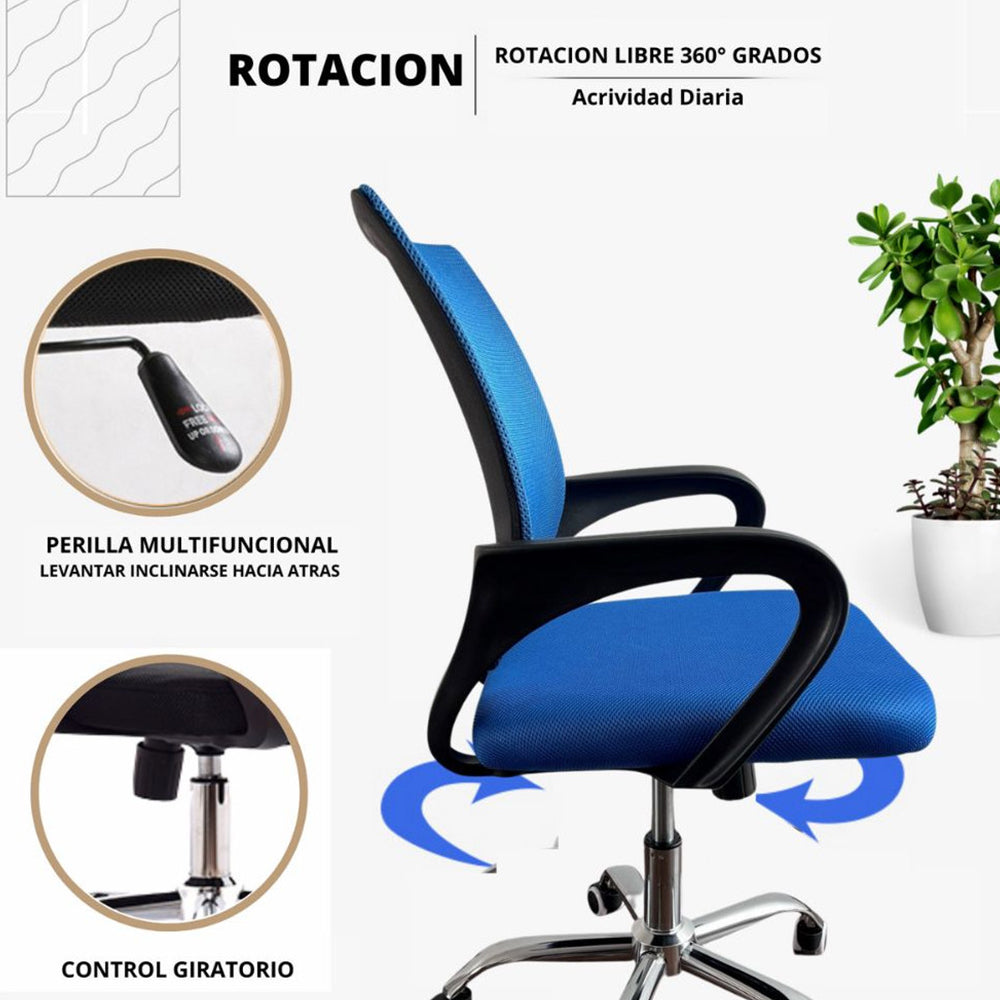 Silla De Oficina Colors Azul