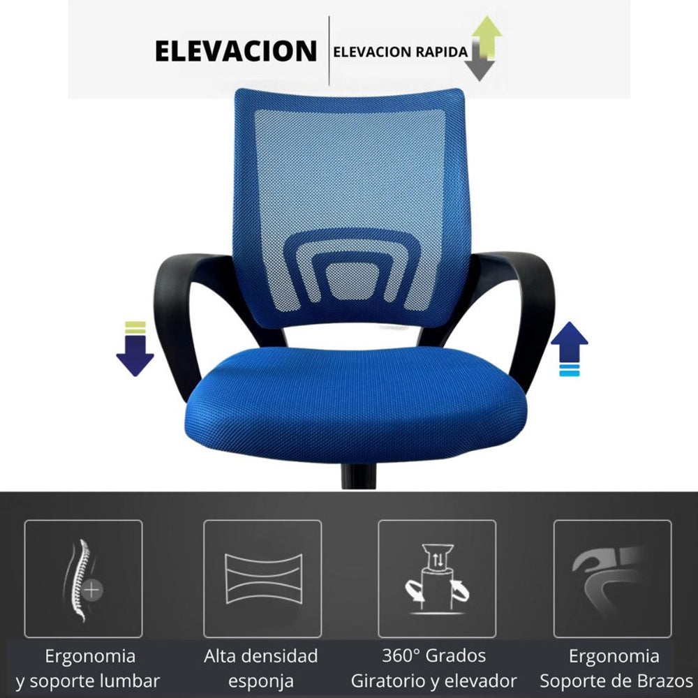 Silla De Oficina Colors Azul