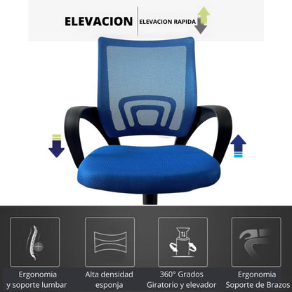 Silla De Oficina Colors Azul