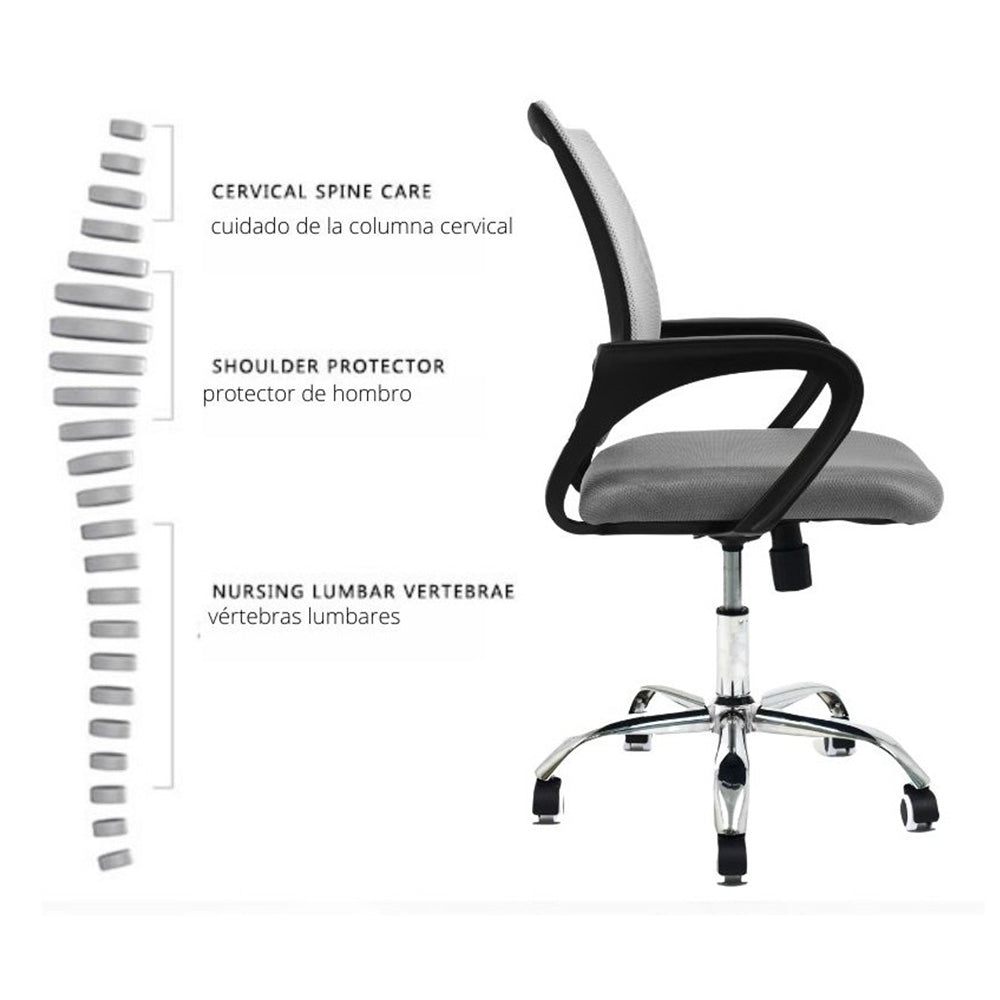 Silla De Oficina Colors Gris