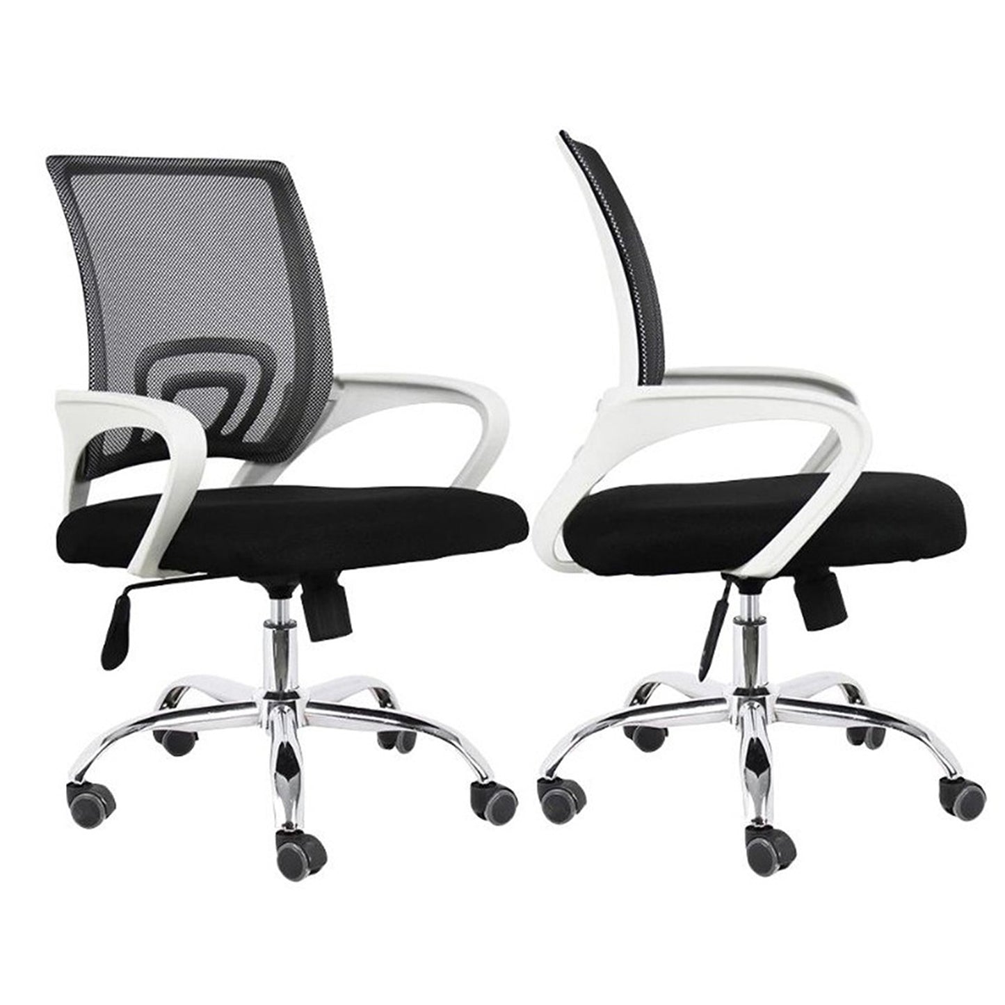 Silla De Oficina Colors Premium Negro Blanco