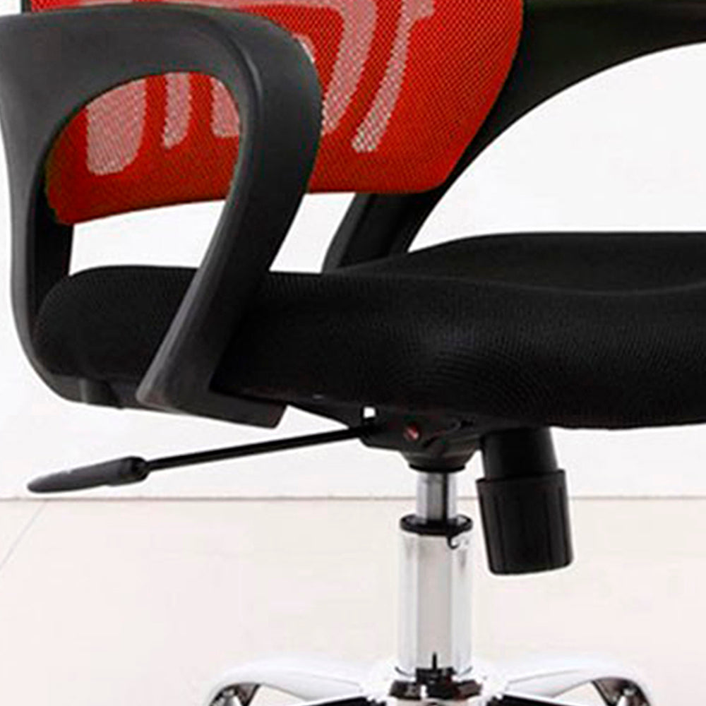 Silla De Oficina Colors Rojo Negro