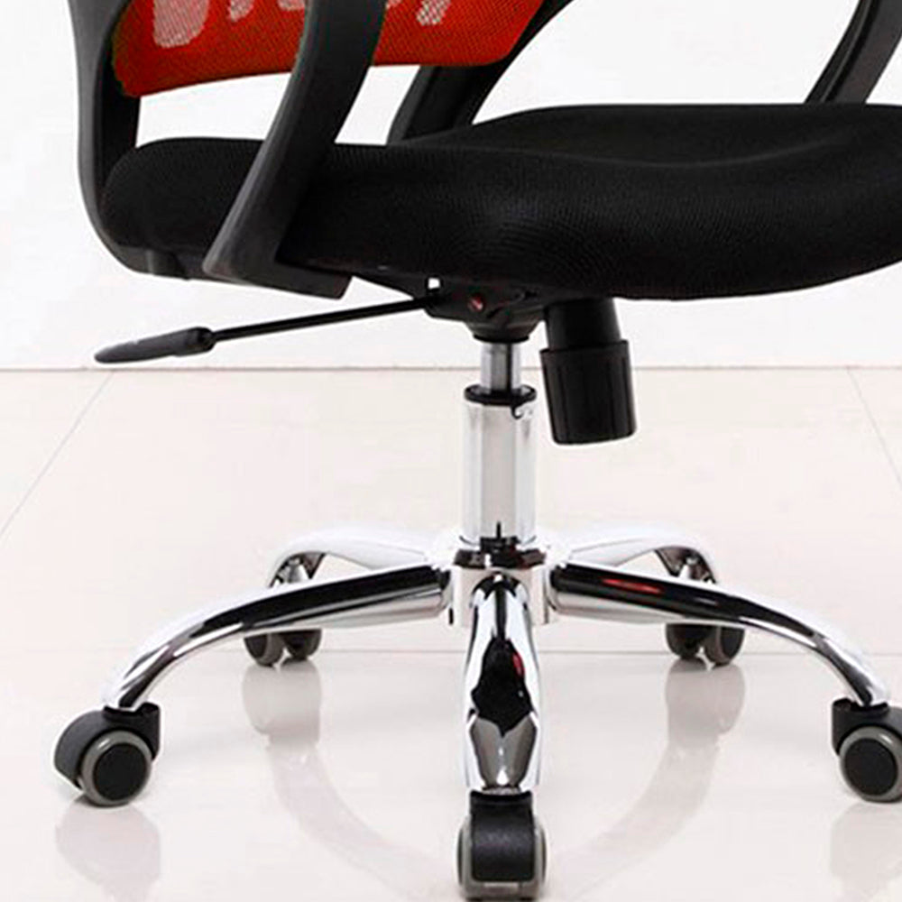 Silla De Oficina Colors Rojo Negro