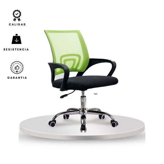 Silla De Oficina Colors Verde Negro