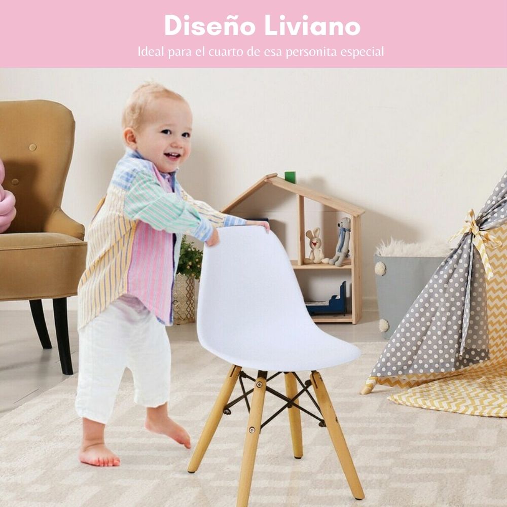 Silla Infantil Eames rosado