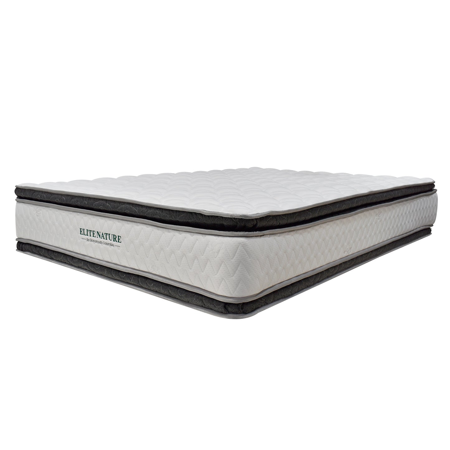 Colchon Semiortopedico Doble Elite Nature con Dos Pillow