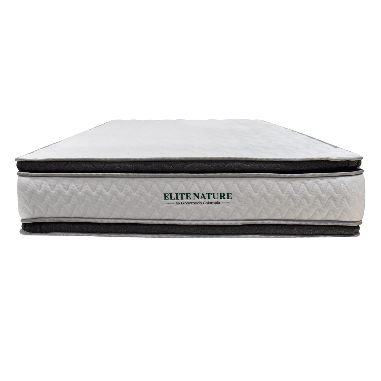 Colchon Semiortopedico Sencillo Elite Nature con Dos Pillow