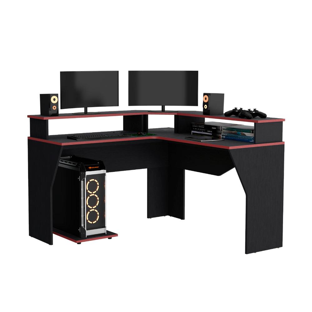 Escritorio Gamer Guma (1C) Wengue+Canto