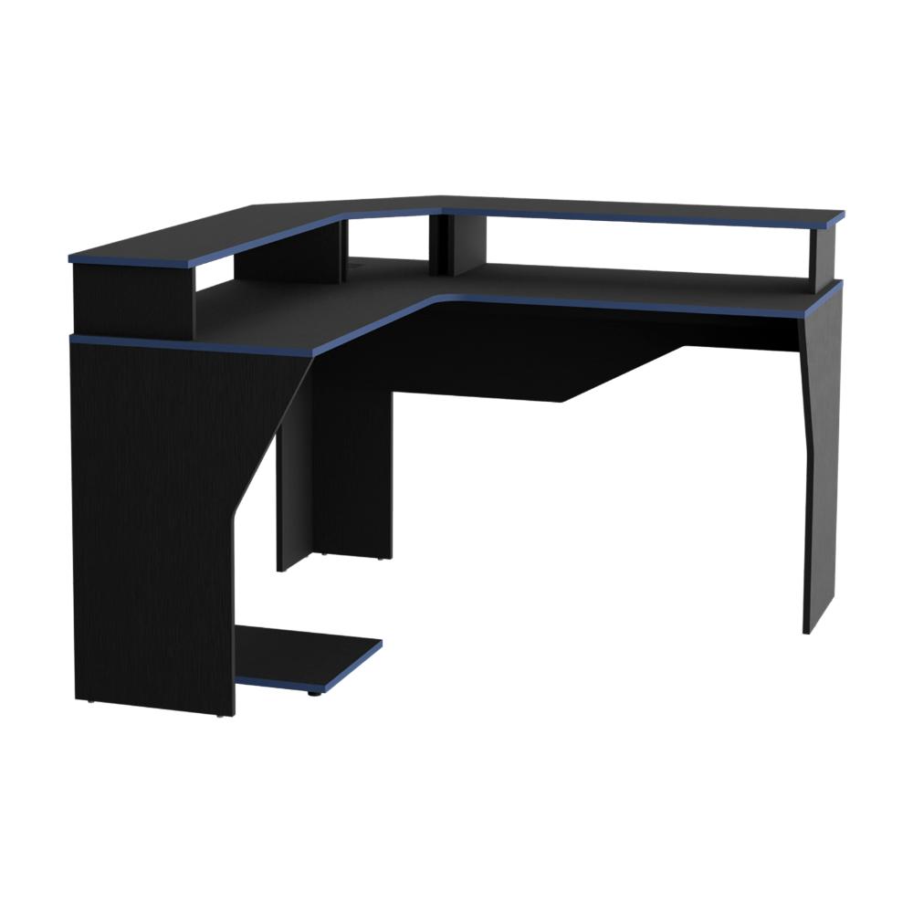Escritorio Gamer Sivela Wengue Y Azul