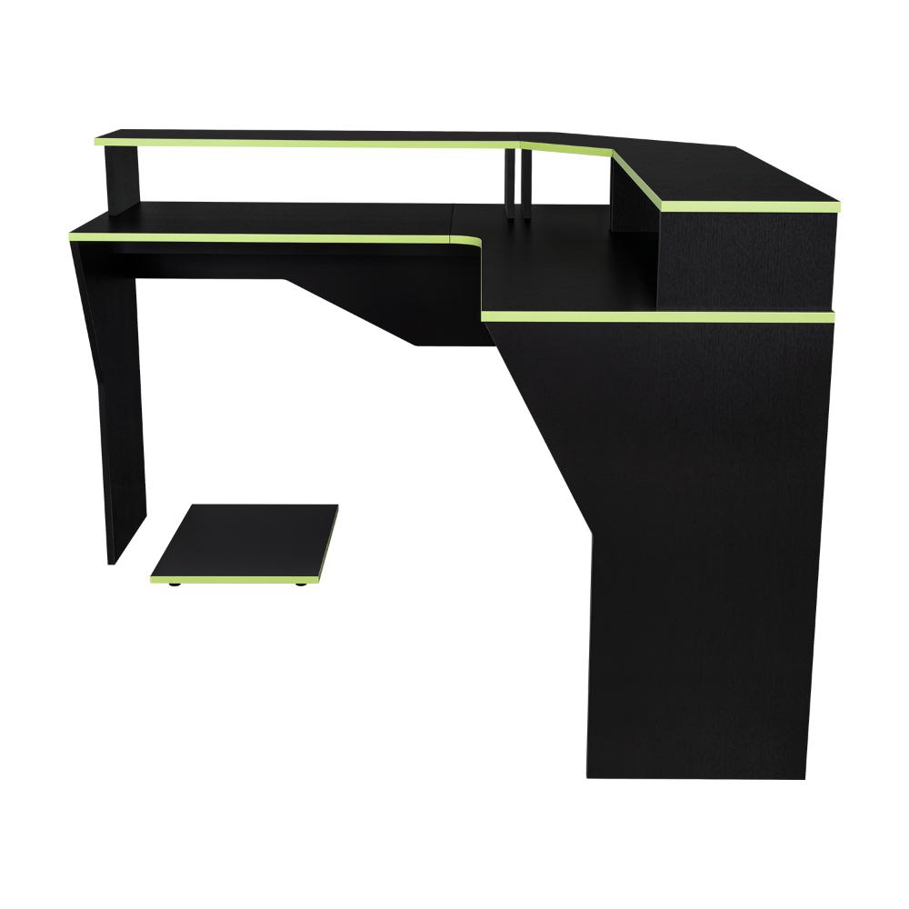 Escritorio Gamer Sivela Wengue Y Verde