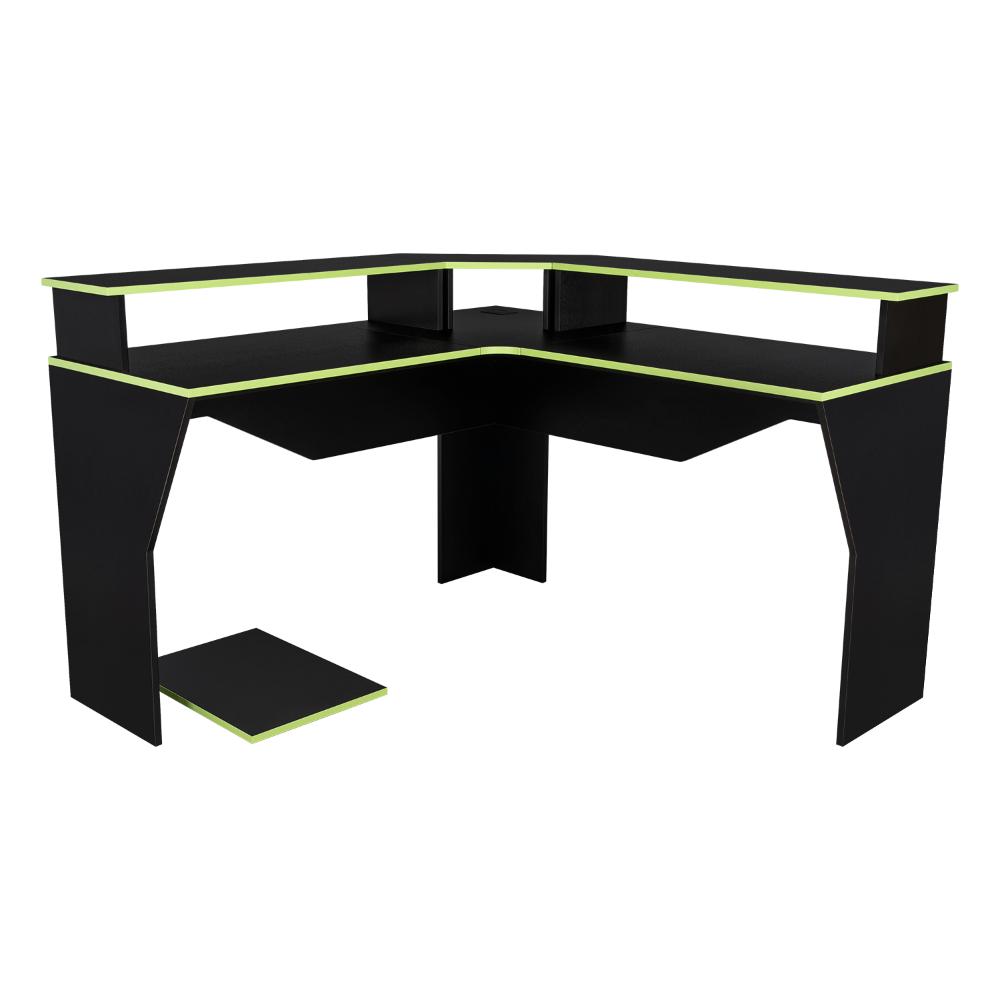 Escritorio Gamer Sivela Wengue Y Verde