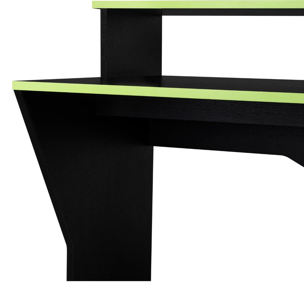 Escritorio Gamer Sivela Wengue Y Verde
