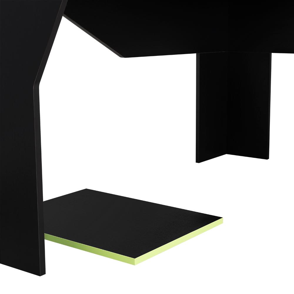 Escritorio Gamer Sivela Wengue Y Verde