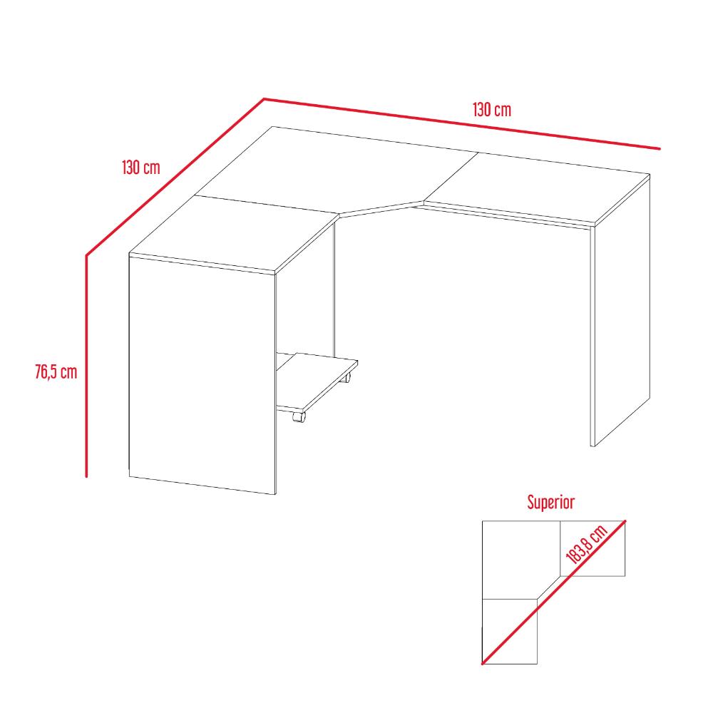 Escritorio En L Delux