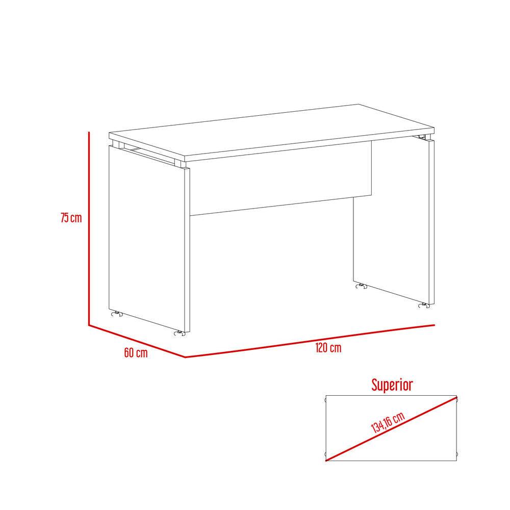 Mesa Escritorio Termun Home Office M 120 Wengue Coñac