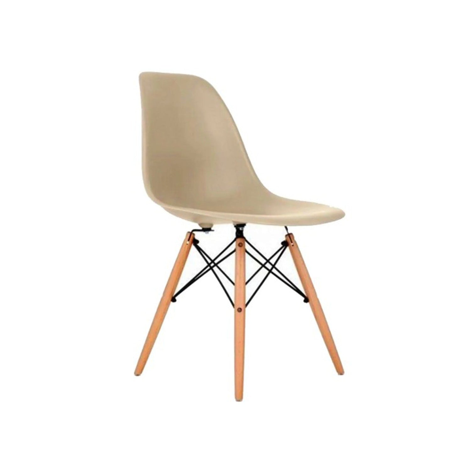 Set x4 Silla Eames Beige