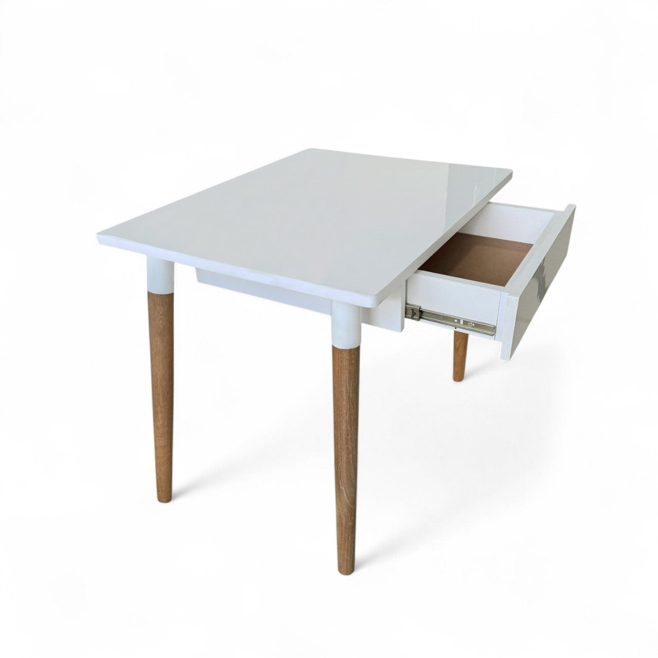 Escritorio Infantil White con Silla Curva Streem verde