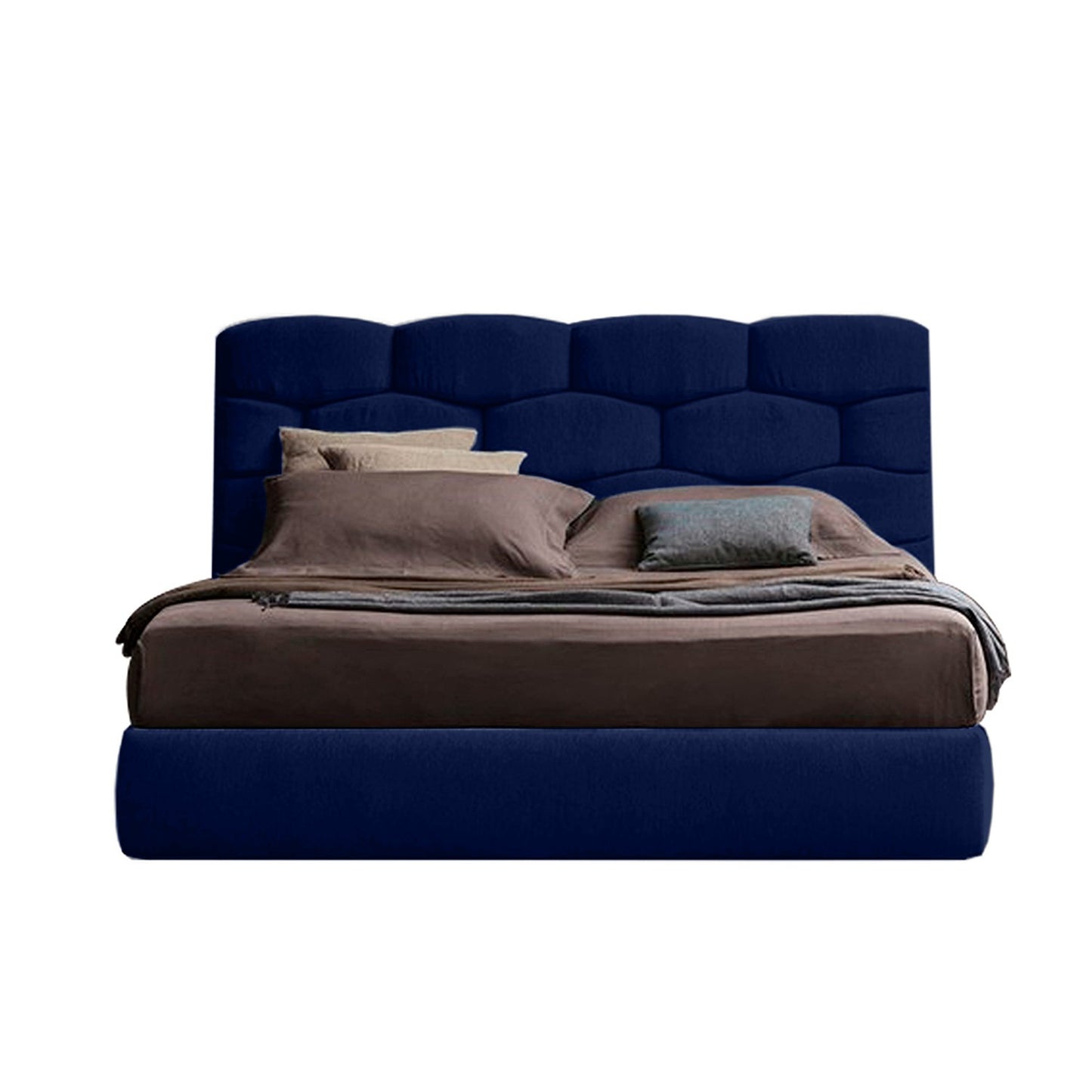Espaldar de Cama Queen Esmeralda azul