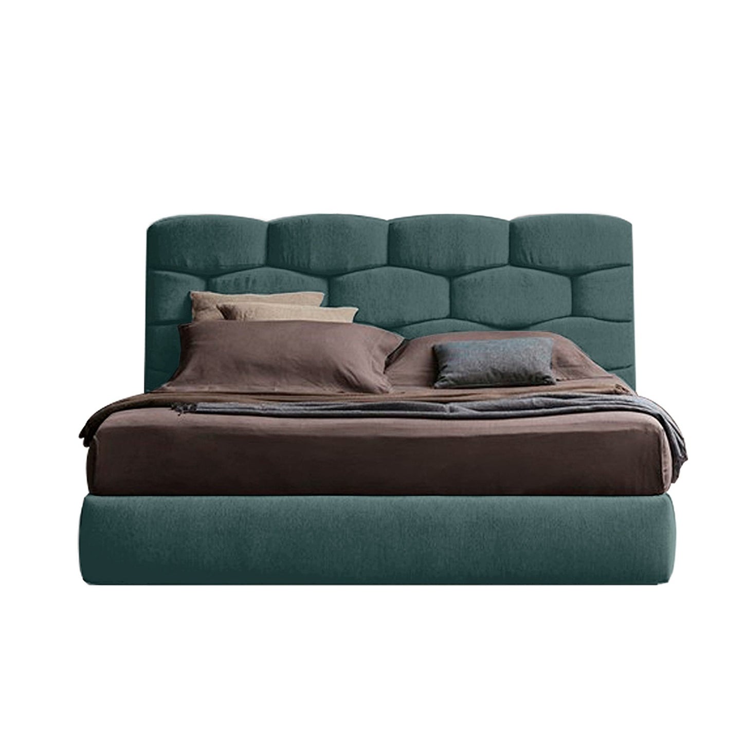 Espaldar de Cama Doble Esmeralda verde