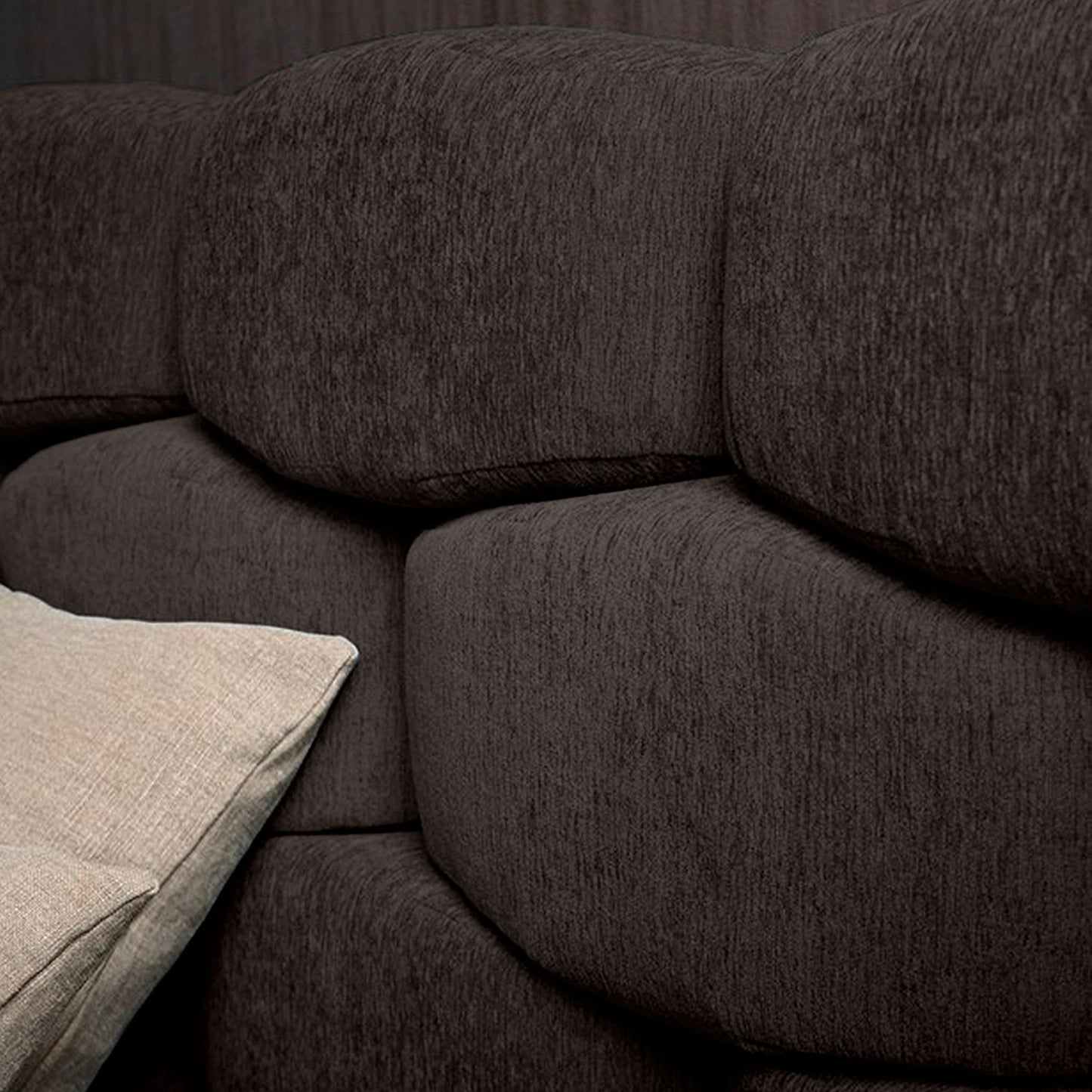 Base Cama Con Espaldar Sencillo Esmeralda Cafe