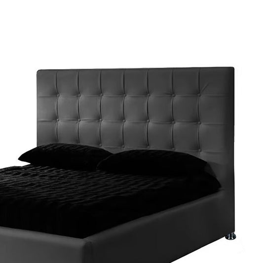 Espaldar de Cama Queen Ilusion 160x150x10 gris plomo