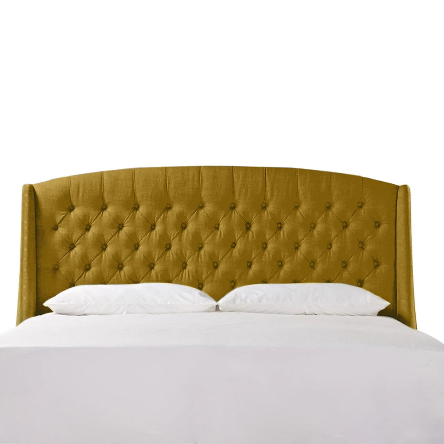 Espaldar de Cama Queen Italia mostaza
