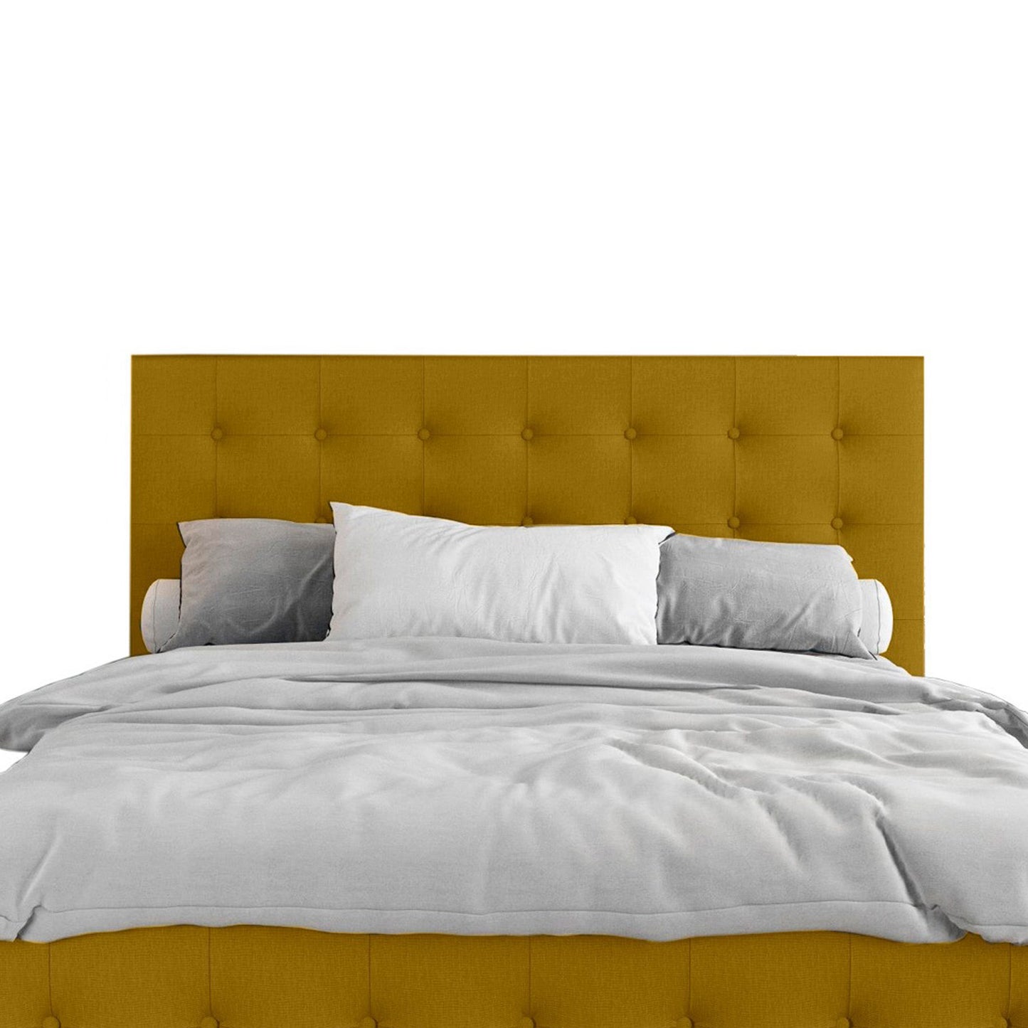 Espaldar de Cama Doble Capital mostaza