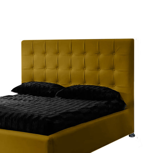 Espaldar de Cama Doble Ilusion 140x150x10 mostaza