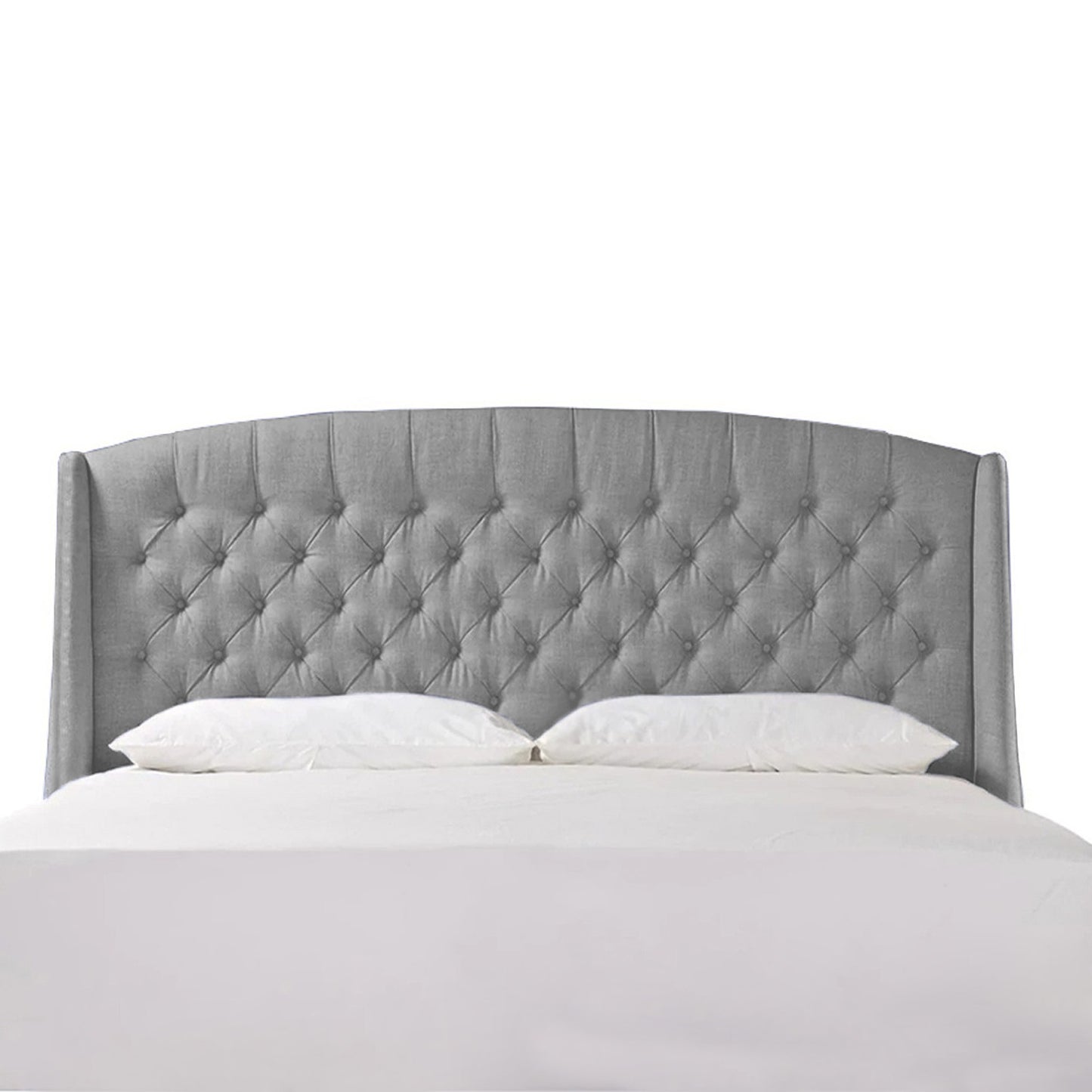 Espaldar de Cama King Italia gris perla