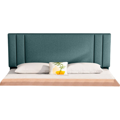 Base Cama con Espaldar + Colchon King Lupe 200x200x130 verde