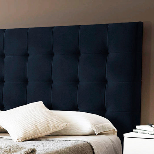 Espaldar de Cama Sencillo Luxury 100x150x10 azul