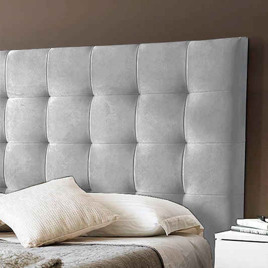 Espaldar de Cama King Luxury 200x150x10 gris perla