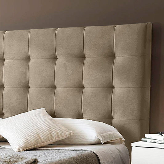 Espaldar de Cama Sencillo Luxury 100x150x10 taupe