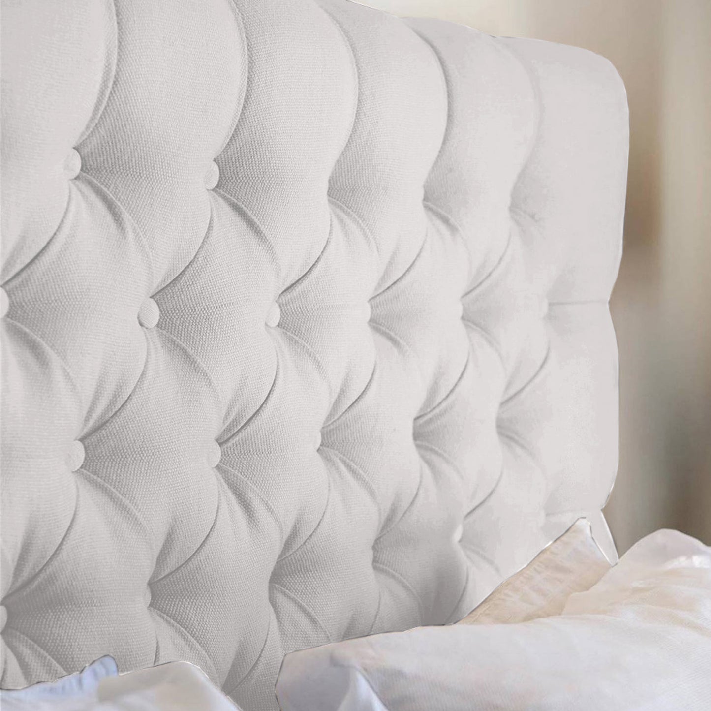Espaldar de Cama Sencillo Paris 100x150x10 blanco
