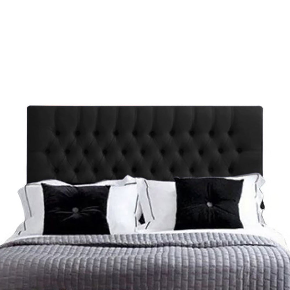 Espaldar de Cama Sencillo Paris 100x150x10 negro