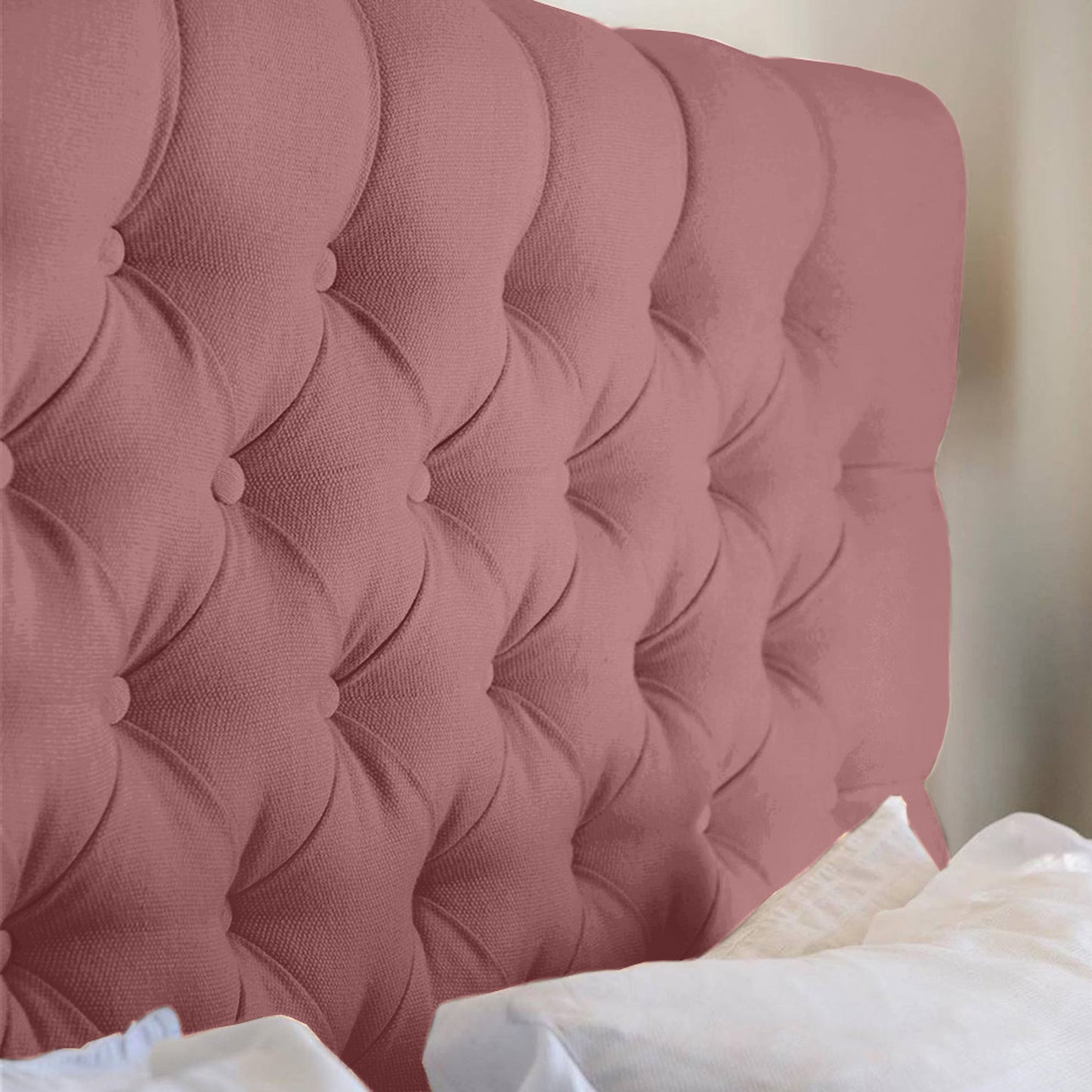 Espaldar de Cama Sencillo Paris 100x150x10 salmon